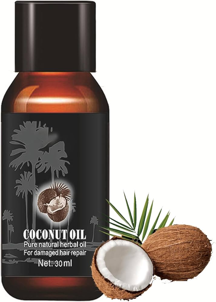 Kokosöl für Trockenes Haar, 30ml Naturreines Kokos Haaröl Serum